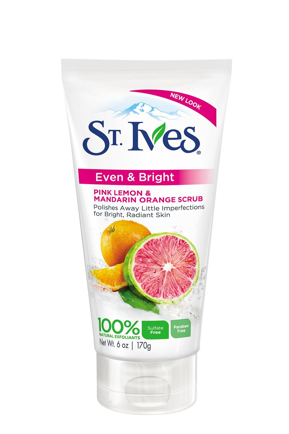 St Ives Even and Bright Pink Lemon and Mandarin Orange Scrub, 6 oz