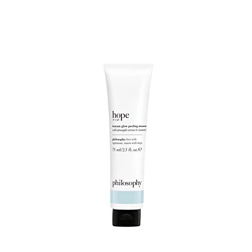 philosophy hope in a jar instant glow peeling mousse - with pineapple extract &amp; witch hazel - delivers instantly glowing skin and even texture through exfoliation and enzymatic complex - 2.5 fl oz.