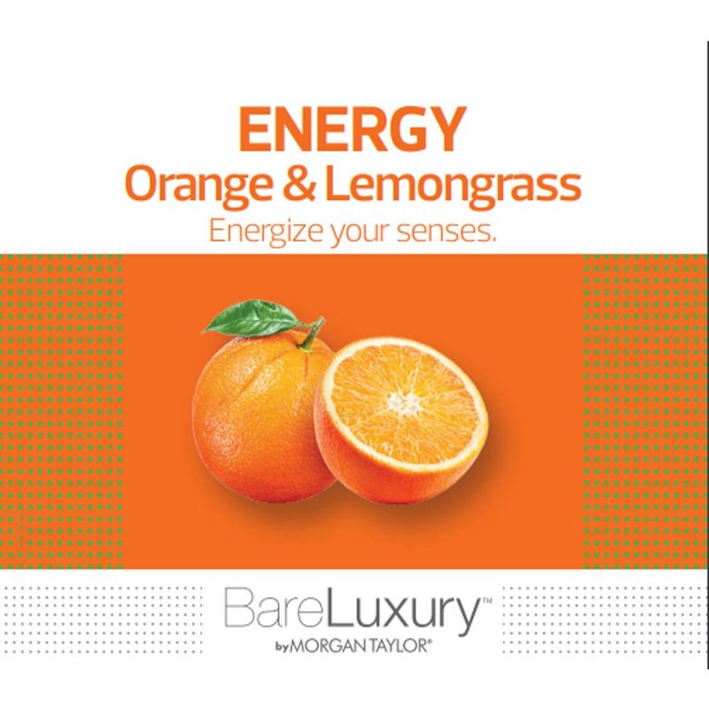 Morgan Taylor Nail Lacquer BareLuxury, Spa Gifts, Foot Massage, Self Care Gifts, Relaxtion Gifts (Energy Orange &amp; Lemongrass Scrub, 8 Oz)