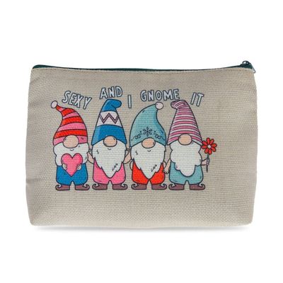 MAD Beauty Sexy and I Gnome It Cosmetic Makeup Bag | Official Disney Licensed Product | Novelty Beauty, Cosmetic, and Skincare Gifts for Women, Adults, and Kids