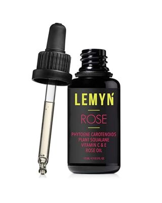 Lemyn Organics Squalane + Vitamin C Rose Oil | Enhanced with Carotenoids and Vitamin E | Freshly Made Face Oil | Hydrate &amp; Firm | Small-Batch Artisan Skincare 15ml