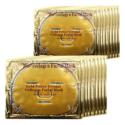 Ruzzut 15PCS Collagen Facial Masks - Skin Care Hydrating Face Sheet Mask with Hyaluronic Acid &amp; Hydrolyzed Collagen Mask for Deeply Moisturizing &amp; Anti Wrinkles &amp; Refreshing Skin,24K Gold