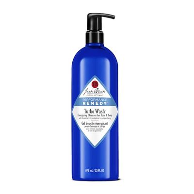 Jack Black Turbo Wash Energizing Cleanser for Hair &amp; Body - Mens Body Wash and Shampoo, Mens Shampoo and Body Wash, Men&#39;s Body Wash, Jack Black Body Wash for Men, Jack Black Shampoo for Men, 33 Fl Oz
