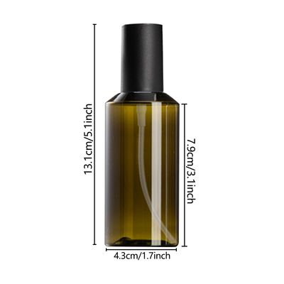 Portable Travel Spray Bottle,3Pcs 100ml/3oz Fine Mist Hairspray Bottle for Essential Oils, Empty Airless Makeup Face Spray Bottle Clear Refillable Travel Containers for Cosmetic Skincare Perfume.