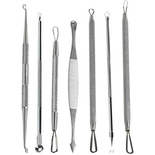 Pimple Popper Comedone Extractor - Compare to Dr. Pimple Popper Extractors - Blackhead Removal Tools, Zits, Acne Treatment, Pimple Popping Tools &amp; Lancet