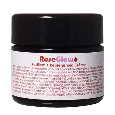 LIVING LIBATIONS - Organic/Wildcrafted Rose Glow Face Creme | Natural, Plant-Based, Clean Beauty (1.7 oz | 50 ml)