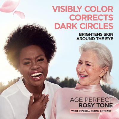 L'Oreal Paris Age Perfect Rosy Tone Anti-Aging Eye Cream, For Dark Circles &amp; Wrinkles .5 oz