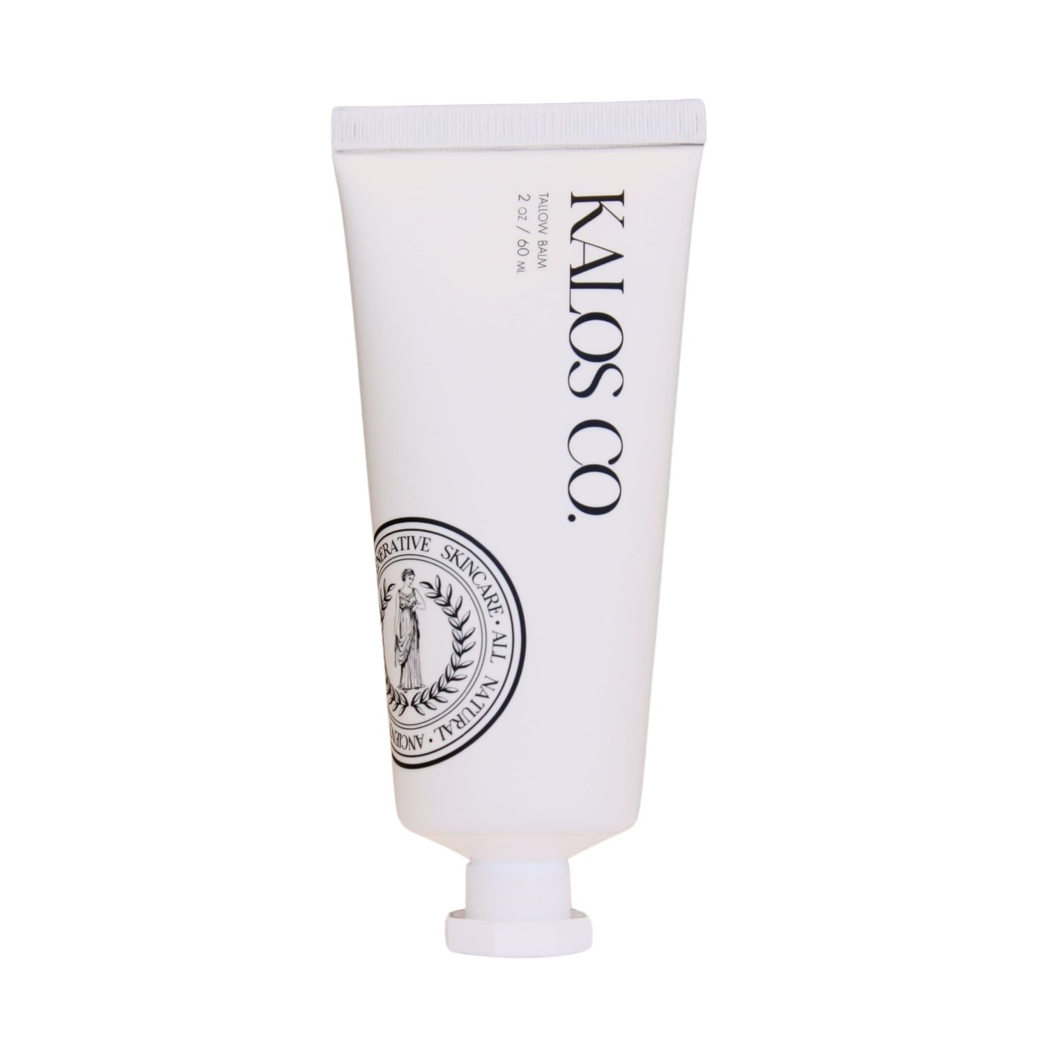 Kalos Co. Tallow Balm Tube All-Natural Dry Skin Eczema Relief and Sensitive Skin Care Balm tallow face Moisturizer made with organic tallow organic emu oil herbal salve beef tallow skincare