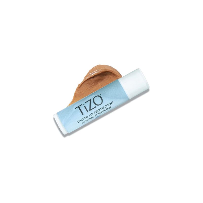 TiZO Lip Protection | Tinted | Broad Spectrum Sunscreen | UVA/UVB Protection | For all skin types | Titanium Dioxide and Zinc Oxide | 0.14 oz / 4.5 g