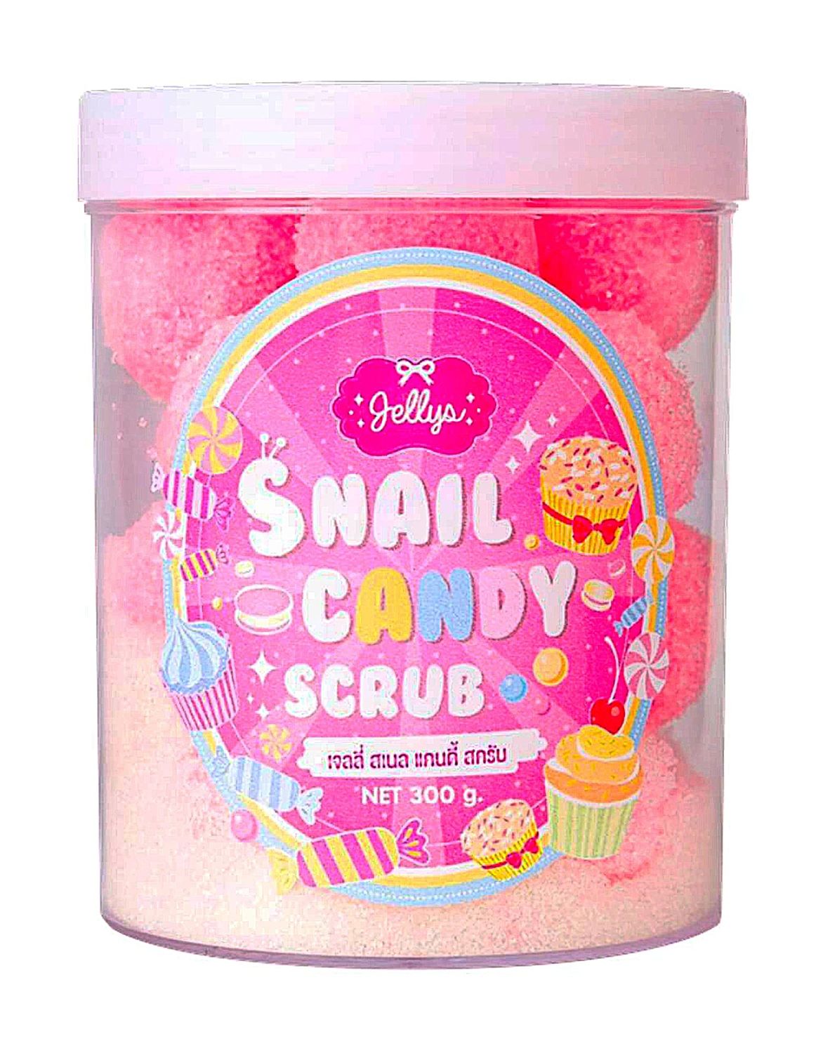 JELLYS Snail Body Scrub, Exfoliating Scrub &amp; Mask for Nourishing, Gently Exfoliate &amp; Moisturize Skin, Deep Cleansing and Detoxifying, Lifts Away Dead Skin Cells to Reveal Smooth Healthy Skin 300 G.