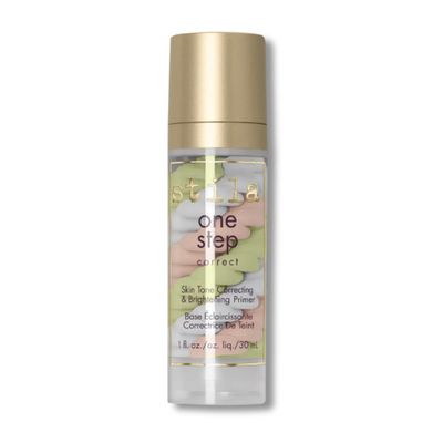 stila One Step, Color Corrector &amp; Brightening Primer Facial Serum to Even Skin Tone, Moisturize &amp; Hydrate, Oil-Free Makeup 1 Fl. Oz.