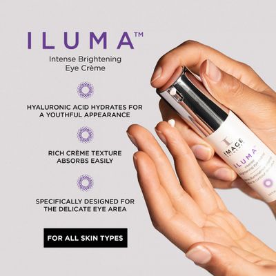 IMAGE Skincare, ILUMA Intense Brightening Eye Crme, Helps Reduce Signs of Visible Skin Aging, Dark Circles, Spots and Discoloration Under Eyes, 0.5 fl oz