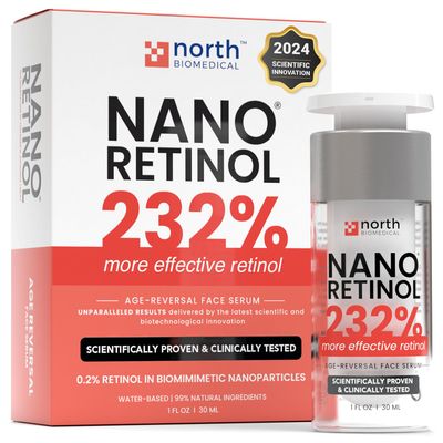 NANORETINOL, the Retinol Serum 232% more Effective than Ordinary Retinol - Encapsulated Nano Retinol Serum for Face &amp; Eyes - Anti-Aging &amp; Dark Spots Remover/Corrector - Less Irritating than Tretinoin