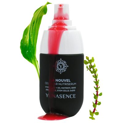 YUNASENCE LA NOUVEL Cellular Nutri Serum with Vitamin B12+D3, Matrixyl 3000, Argireline, Stem Cells &amp; CoQ10, 1oz Antiaging, firming, lifting.