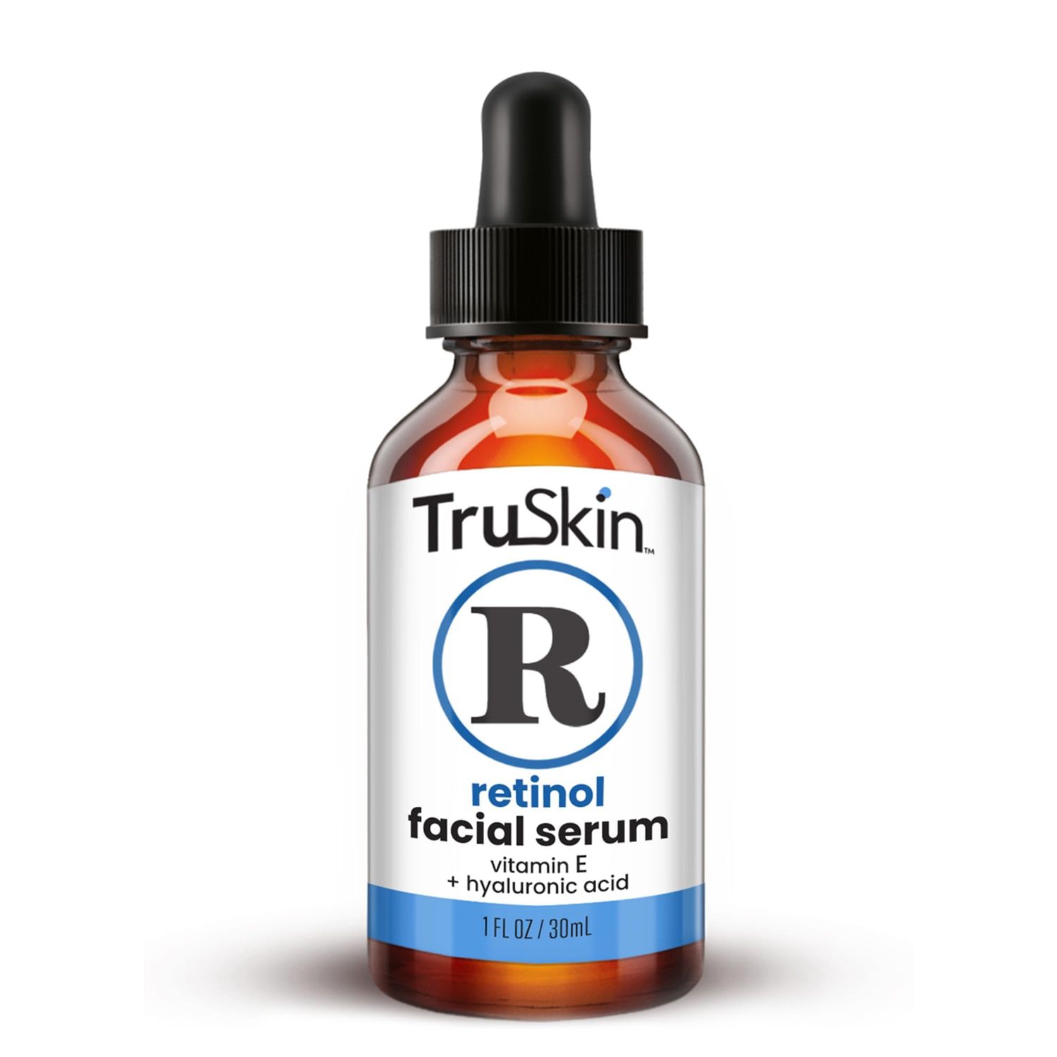 TruSkin Retinol Serum for Face - Gentle Anti-Aging Serum with Retinol, Hyaluronic Acid, and Vitamin E for A More Youthful Feel - Skin Care Made to Improve Fine Lines, Wrinkles, 1 fl oz
