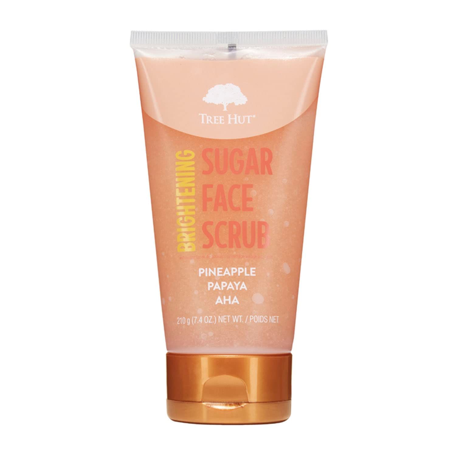 Tree Hut Pineapple &amp; Papaya Brightening Face Scrub | Deep Cleans Pores to Remove Dead Skin &amp; Impurities | Nourishing Essential Body Care | 7.4 fl oz.