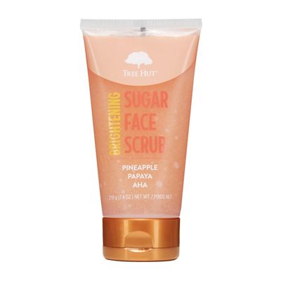 Tree Hut Pineapple &amp; Papaya Brightening Face Scrub | Deep Cleans Pores to Remove Dead Skin &amp; Impurities | Nourishing Essential Body Care | 7.4 fl oz.
