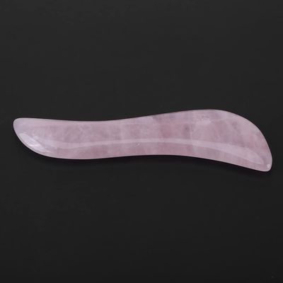 Sha Scraping Massage Tool, Rose Quartz Wing-Shape Sha Board for SPA Improve The and Metabol