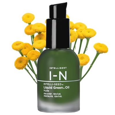 Intelligent Nutrients Liquid Green Oil, Facial Moisturizing Oil for Radiant Skin, Organic Lightweight Hydrating Treatment, Vegan, 1 Oz