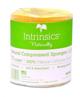 Intrinsics Intrinsics natural compressed cellulose sponges for face 2.5&quot; - 75 count
