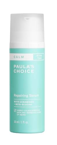 Paulas Choice CALM Repairing Serum for Sensitive Skin, Calms + Soothes Redness, Lightweight Hydration with Hyaluronic Acid for All Skin Types, 1 Fl Oz