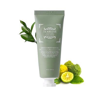 TEABLESS Green Forest Matcha Perfume Hand Cream(Pack of 3), Body and Hand Lotion for Very Dry &amp; Sensitive Skin, Moisturizer for Hands &amp; Body, Citrus Scent