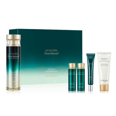 ISA KNOX Age Focus Prime Wrinkle For All (4.9fl oz) - Plant-Based Korean Skin Care Solution for Skin Elasticity &amp; Moisturization by LG Beauty. Daytime Retinol.