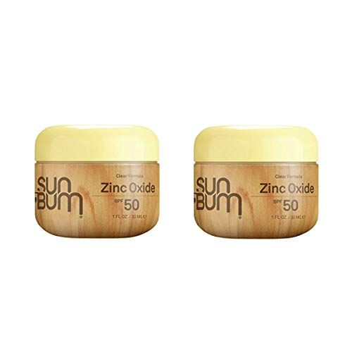 Sun Bum Original Moisturizing Sunscreen Clear Zinc SPF 50 | Vegan and Reef Friendly | Octinoxate &amp; Oxybenzone Free | Broad Spectrum UVA/UVB Sunscreen with Vitamin E | 1 oz | Pack of 2