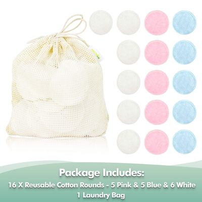 wegreeco Cotton Rounds Reusable -Reusable Makeup Remover Pads for All Skin - Cotton Cloth for Removing Makeup - Reusable Dog Eye Wipes Tear Stain Remover (Velour, 3 Color)