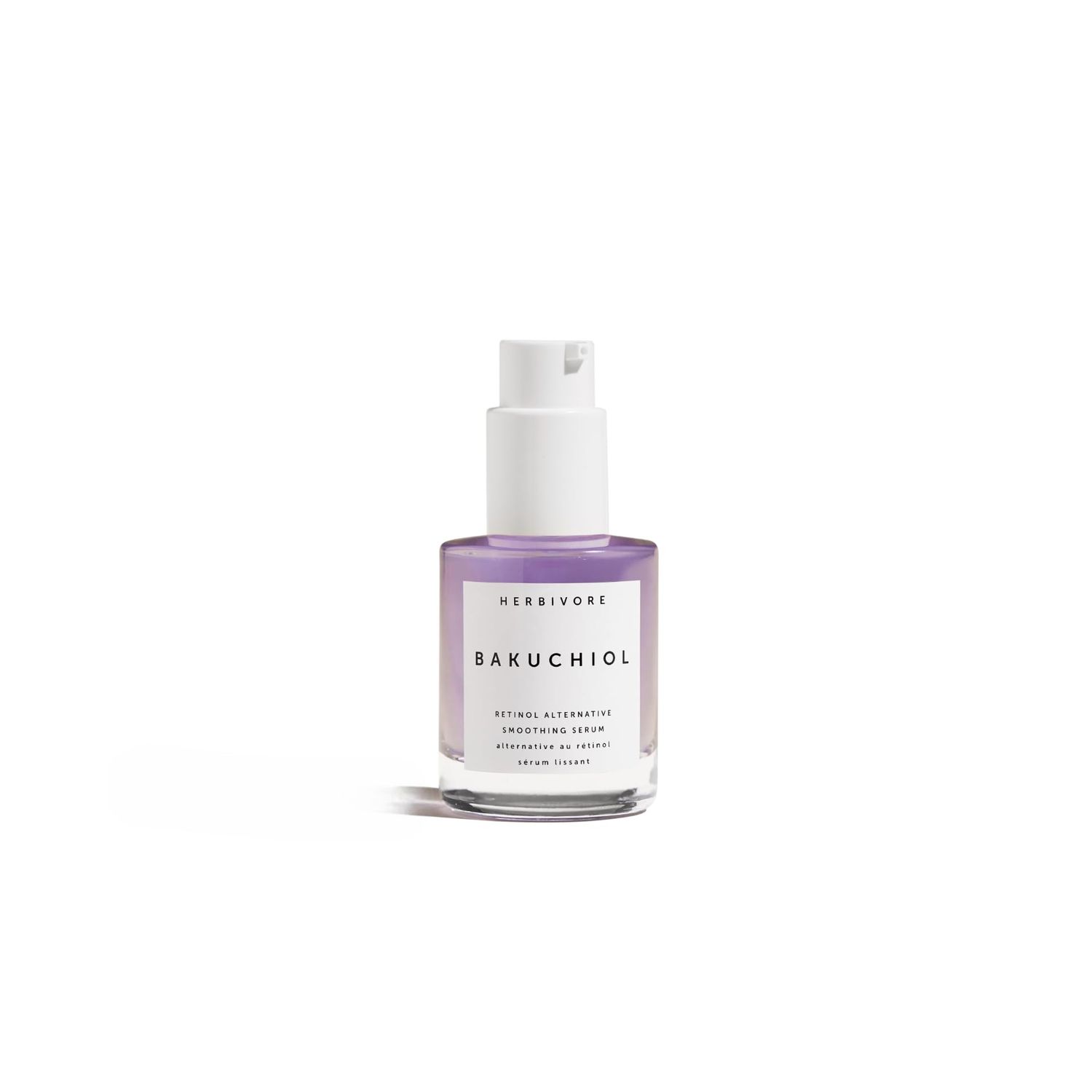 HERBIVORE Bakuchiol Retinol Alternative Face Serum REGULAR STRENGTH - Bakuchiol + Peptides, Smooths Skin, Reduces Fine Lines &amp; Wrinkles, Plant-based, Vegan, Cruelty-free, 30mL / 1 oz