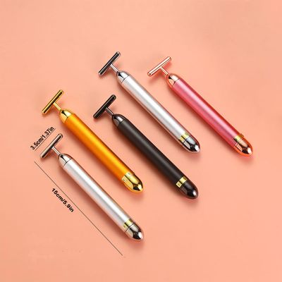 SIXIUMIE Beauty Bar Gold Face Massager for Skin Care T-Shape Facial Massager Tools Face Lifting