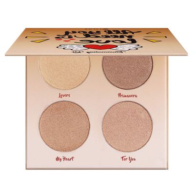 LIFUS Highlighter PaletteHighlighter Makeup Palette, Glow Bronzer Highlighter Powder Kit,Face illuminator makeup palette