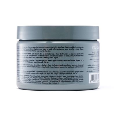 JOHNNY B. Premium Men's Shave Cream 12 oz.