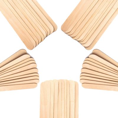 UENMOON Body Eyebrow, Lip, Nose Small Waxing Applicator Sticks for Hair Removal and Smooth Skin Professional Spa - (Pack of 50)