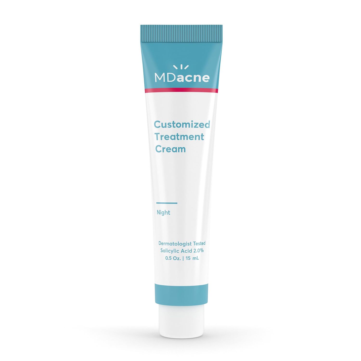 MDacne Salicylic Acid 2.0% - Acne Treatment Cream - Facial Exfoliant Unclog Pores, Prevents Blemishes, Blackheads, Wrinkles &amp; Fine Lines - Reduce Irritation for Sensitive Acne-Prone Skin