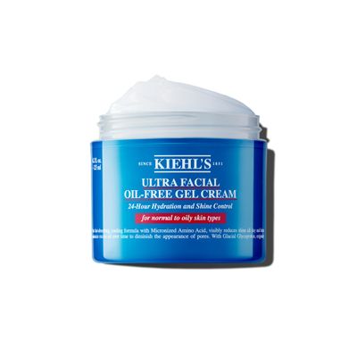 Kiehl&#39;s Ultra Facial Oil-Free Moisturizer, Shine-Reducing Gel Cream for Oily to Normal Skin, Hydrates Skin for 24 Hours, Visibly Minimizes Pores, Non-comedogenic, Fragrance-free - 4.2 fl oz