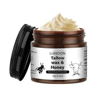 Tallow And Honey Balm Whipped Tallow and Honey Balm, Grass Fed Grass Finished Face Cream,Body Cream Fall &amp; Winter Moisturising Cream