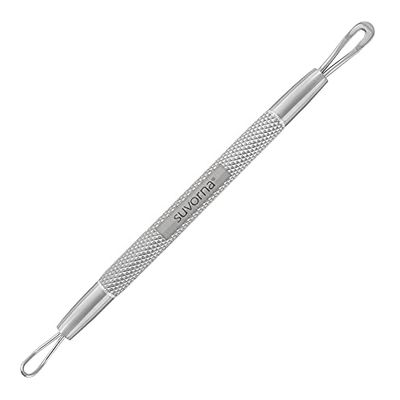 Suvorna White Head Remover for face Tool - Whitehead Extractor Tool - Nose Whitehead Remover Tool - Double Loop Whitehead Remover for face - White Head Remover for Nose