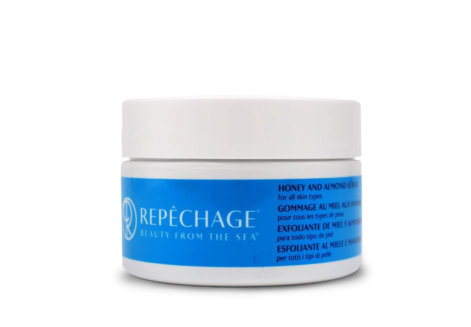 Repechage Honey and Almond Scrub For All Skin Types - Exfoliating Face Mask and Scrub Deeply Cleanses, Gentle Face Exfoliator Helps Remove Blackheads, 125ml / 0.5 oz.