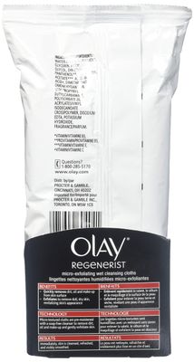 Olay Regenerist Micro-Exfoliating Wet Cleansing Cloths - 30 ct