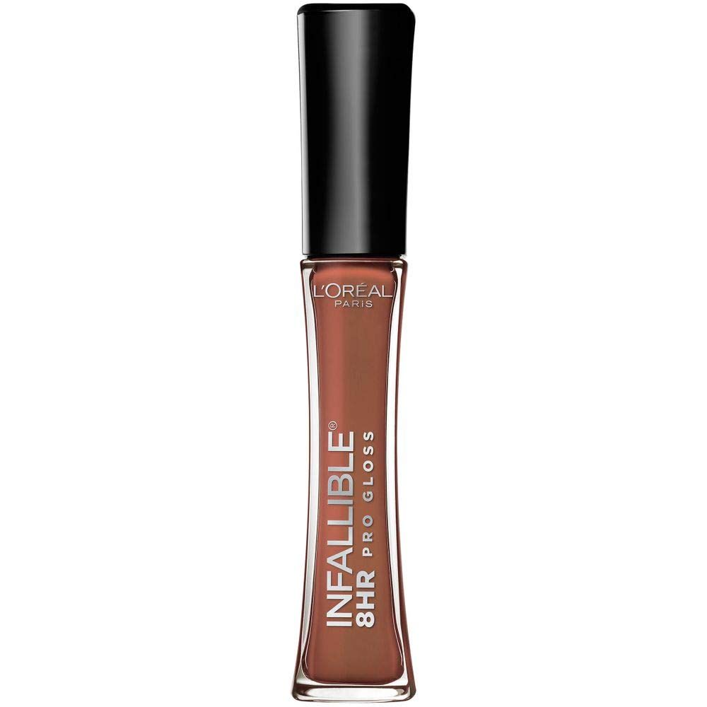 LOral Paris Makeup Infallible 8 Hour Hydrating Lip Gloss, Barely Nude, 0.21 Fl Oz