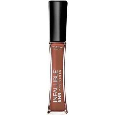 LOral Paris Makeup Infallible 8 Hour Hydrating Lip Gloss, Barely Nude, 0.21 Fl Oz