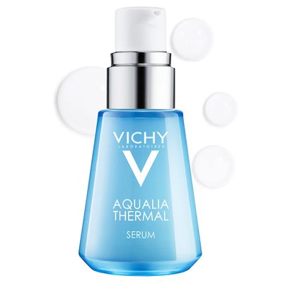 Vichy Aqualia Thermal Hydrating Face Serum, Hyaluronic Acid Serum for Face with 97% Natural Origin Ingredients, Smooth Fine Lines and Wrinkles, Silicone and Mineral Oil Free