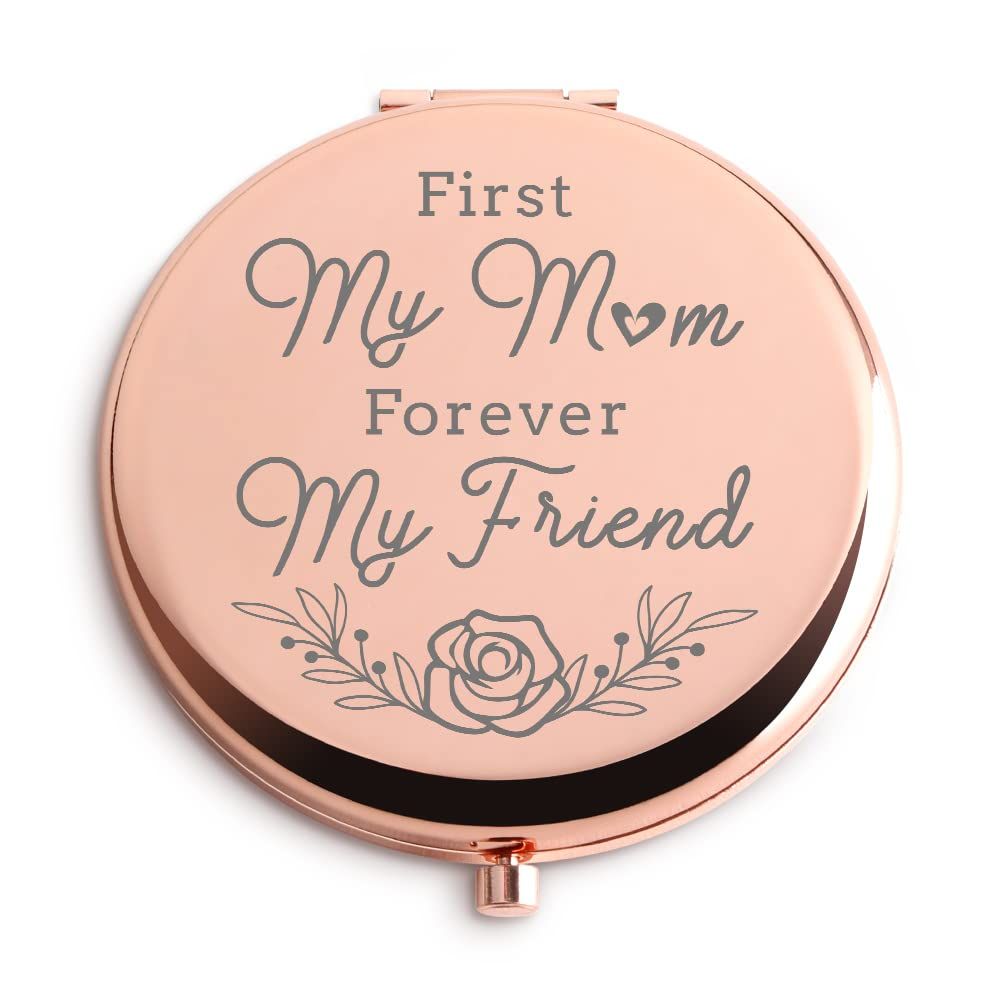 Mom Gifts Compact Travel Makeup Mirror Birthday Christmas Mothers Day Thanksgiving Day Gifts from Daughter or Son Gifts for New Mom Unique Gifts for Mother of The Groom or Bride