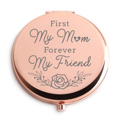 Mom Gifts Compact Travel Makeup Mirror Birthday Christmas Mothers Day Thanksgiving Day Gifts from Daughter or Son Gifts for New Mom Unique Gifts for Mother of The Groom or Bride