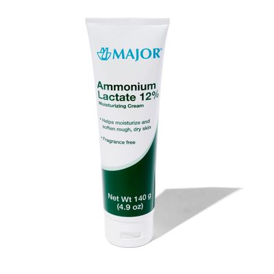 Major Ammonium Lactate 12% Moisturizing Cream - Lactic Acid Cream - Helps Hydrate, Soften, and Exfoliate Rough, Dry Skin - Fragrance-Free - 4.9 Oz. - 1 pack