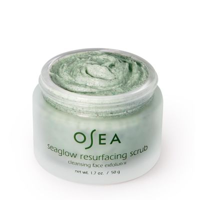 OSEA Seaglow Resurfacing Face Cleanser and Scrub 1.7oz - Facial Scrub - Facial Cleanser - 2-in1 Face Scrub &amp; Cleanser for All Skin Types - Facial Exfoliator and Cleanser - Clean Beauty - Vegan