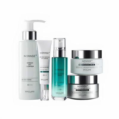 NovAge Wrinkle Smooth Anti,Aging Skin Care Set Oriflame (SPF15)