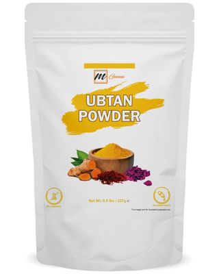 mGanna 100% Natural Ubtan Face Pack Powder and facial Mask for smooth Spotless Glowing Skin 0.5 LBS / 227 GMS