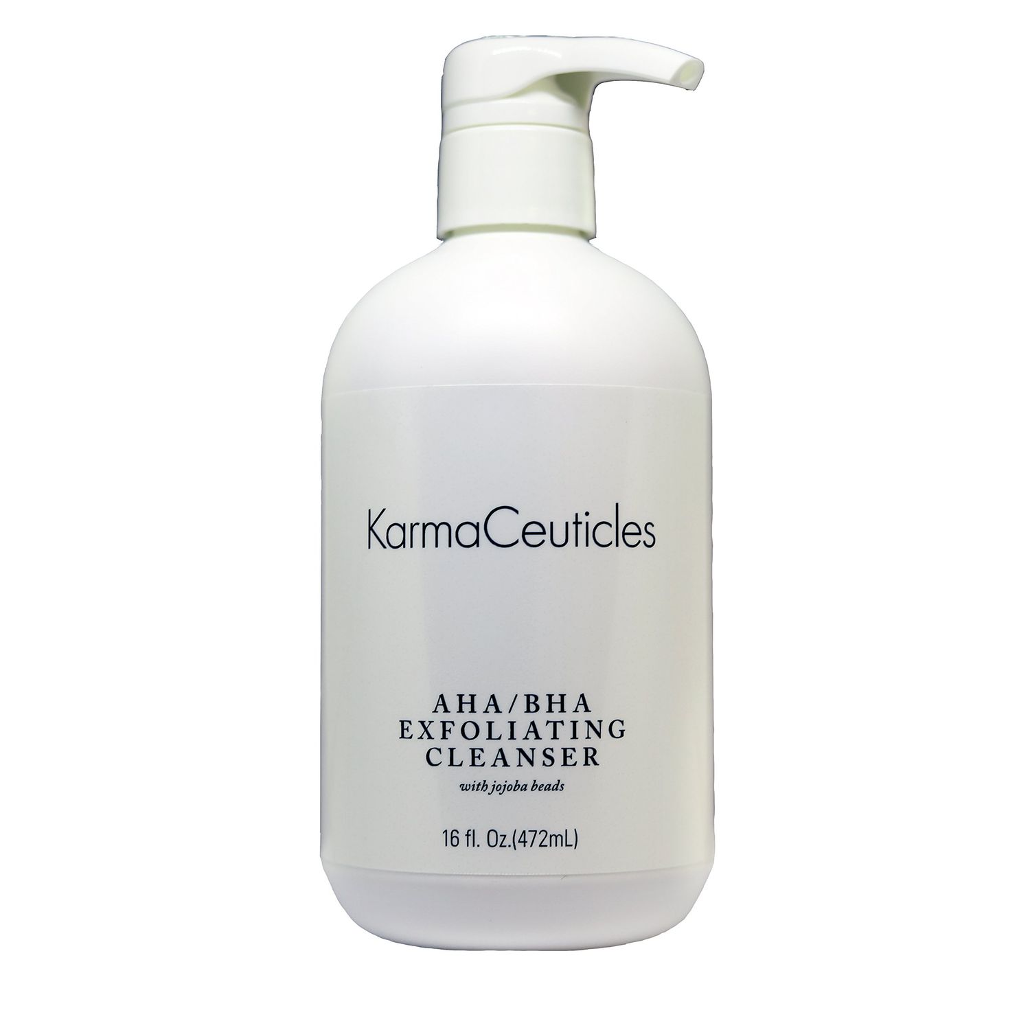 KarmaCeuticles AHA BHA Exfoliating Cleanser 16Oz Exfoliating Cleanser Improves Circulation In The Skin For A Radiant And Healthy Glow